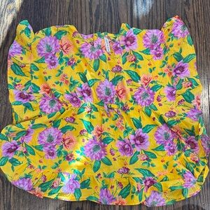 Janie and Jack Yellow Floral Cover Up